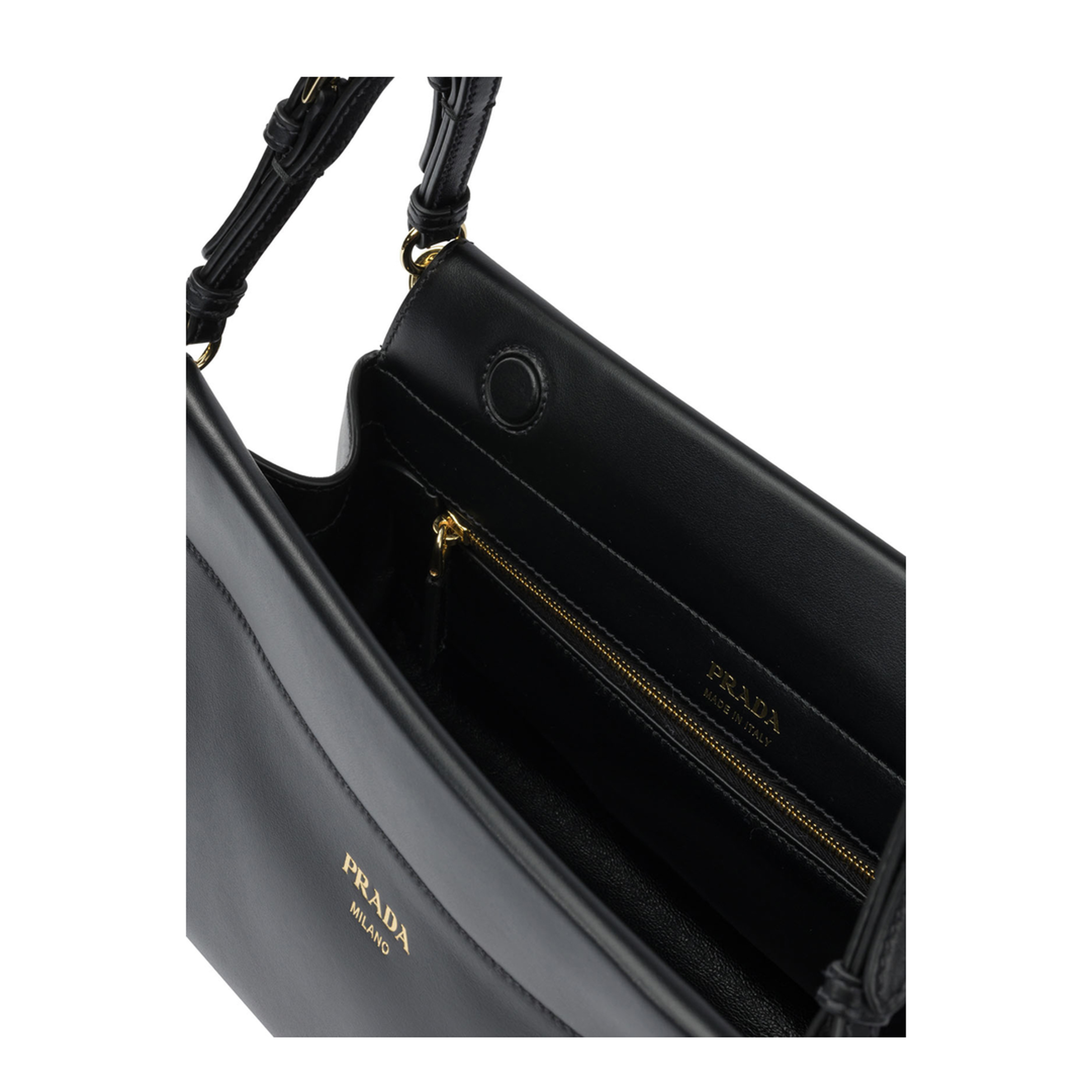 Enchaîné Medium Leather Bag Black