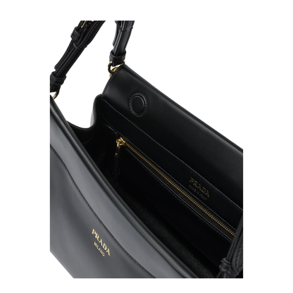 Enchaîné Medium Leather Bag Black