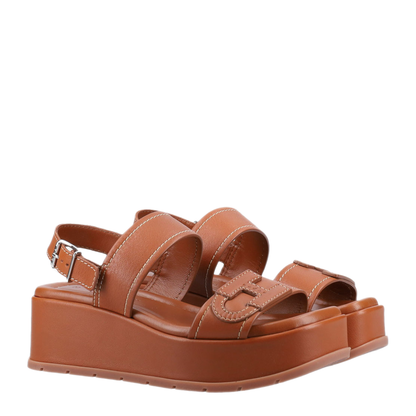 MAYFEYR - Hogan - Leather Platform Sandals - HXW7030GC30KXTS003
