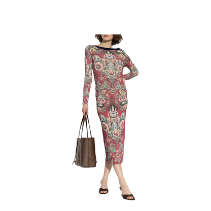 Sweater with floral motif