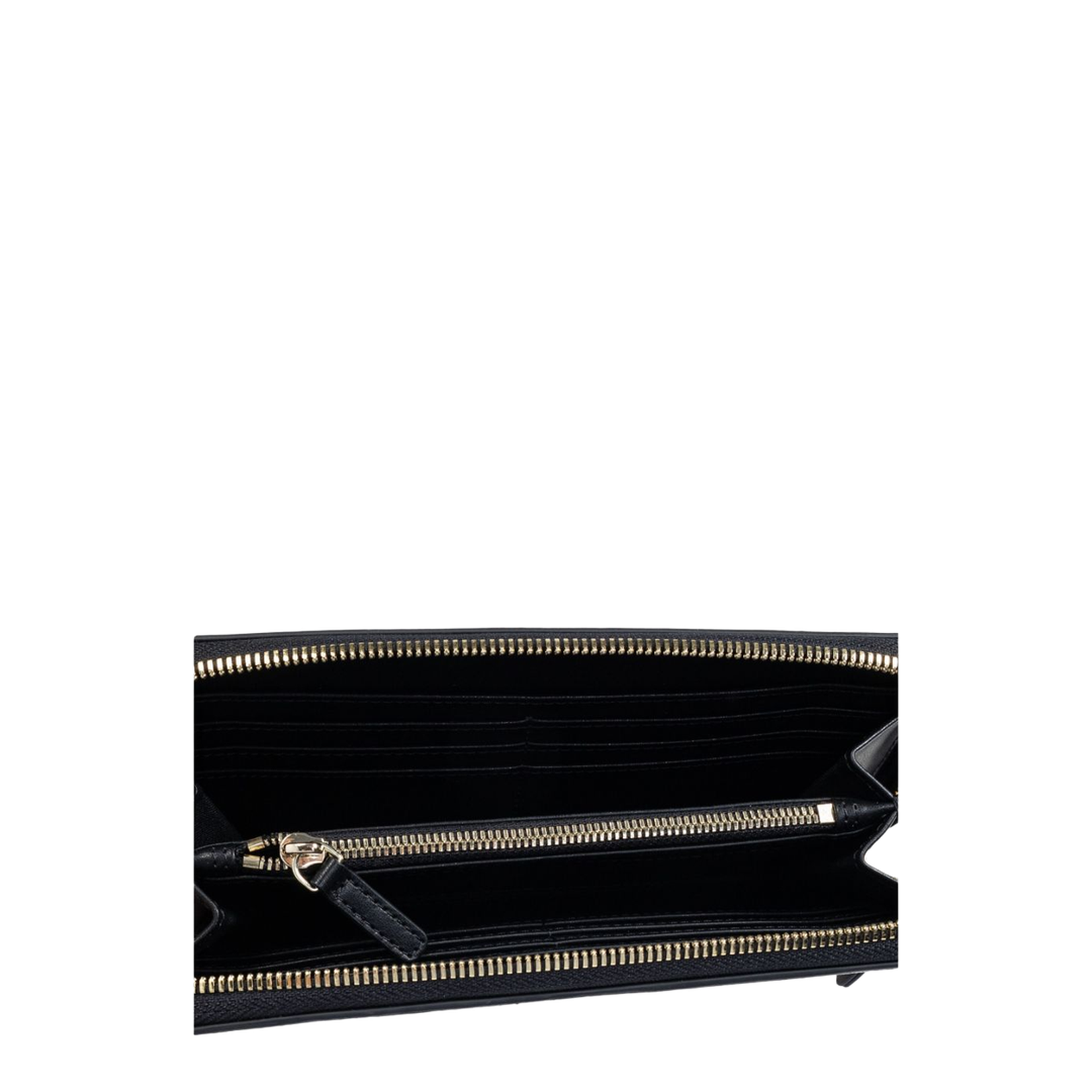 Zip-around wallet with all-over monogram print