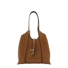 T Timeless Small Hammered Leather Tote Bag - Kenia
