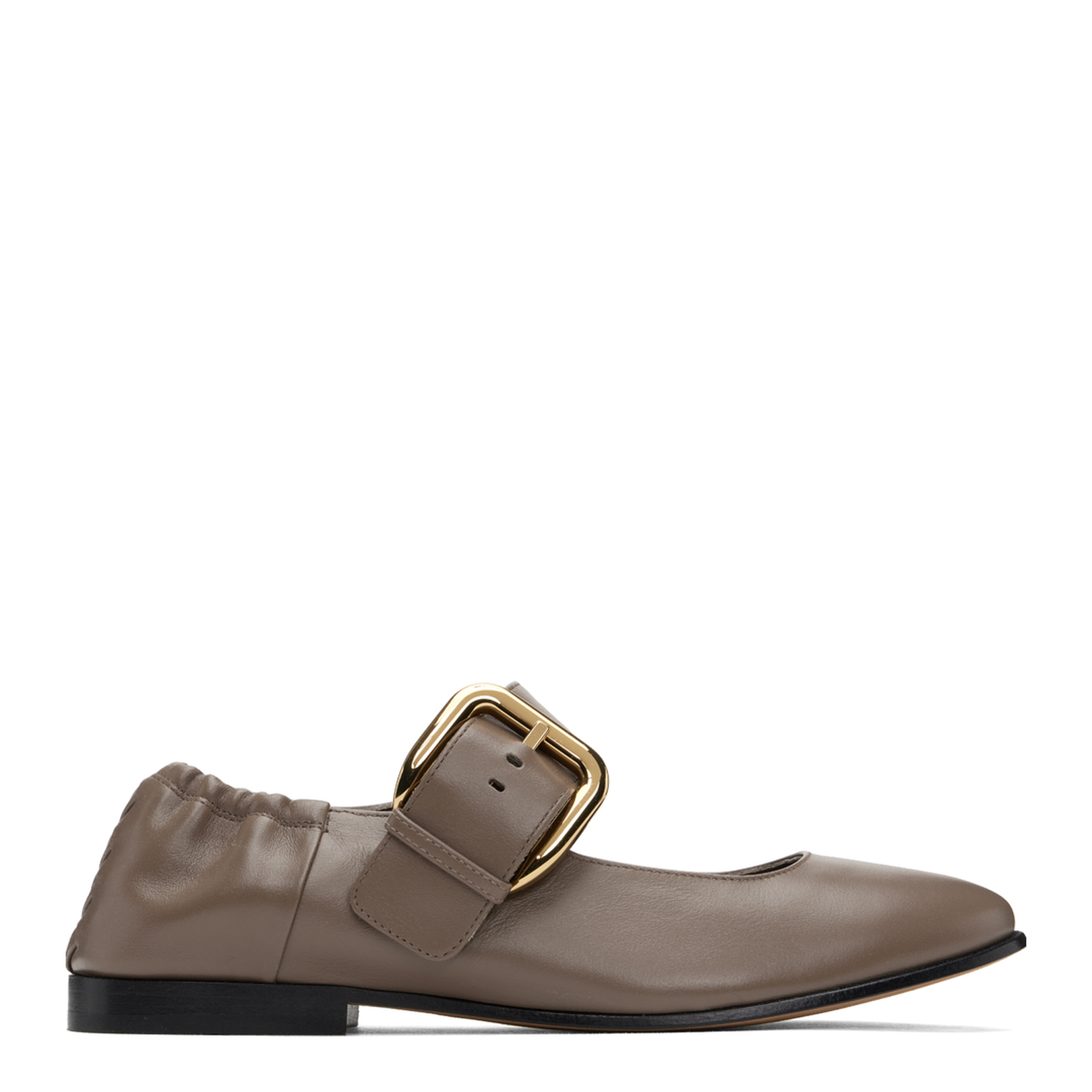 Round Toe Elastic Strap Shoes