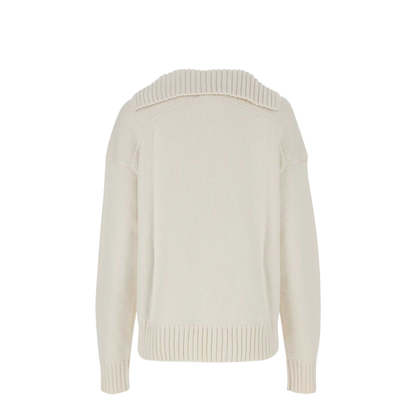 Ivory Cashmere Blend Oversize Sweater