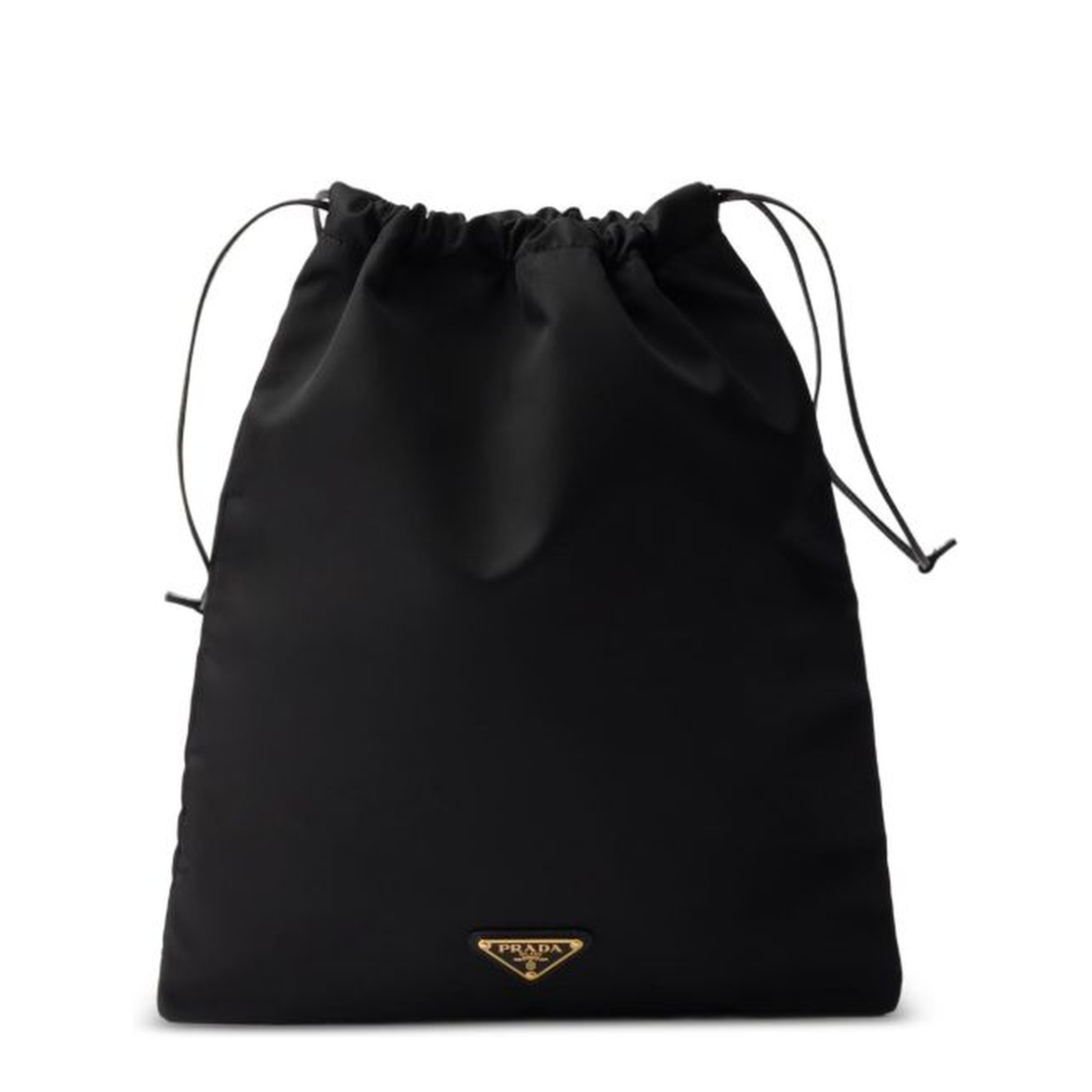 Black Pouch in Re-Nylon with Logo