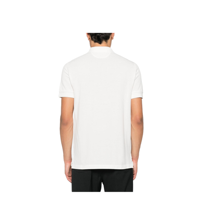 Lyocell Pique Polo Shirt In White