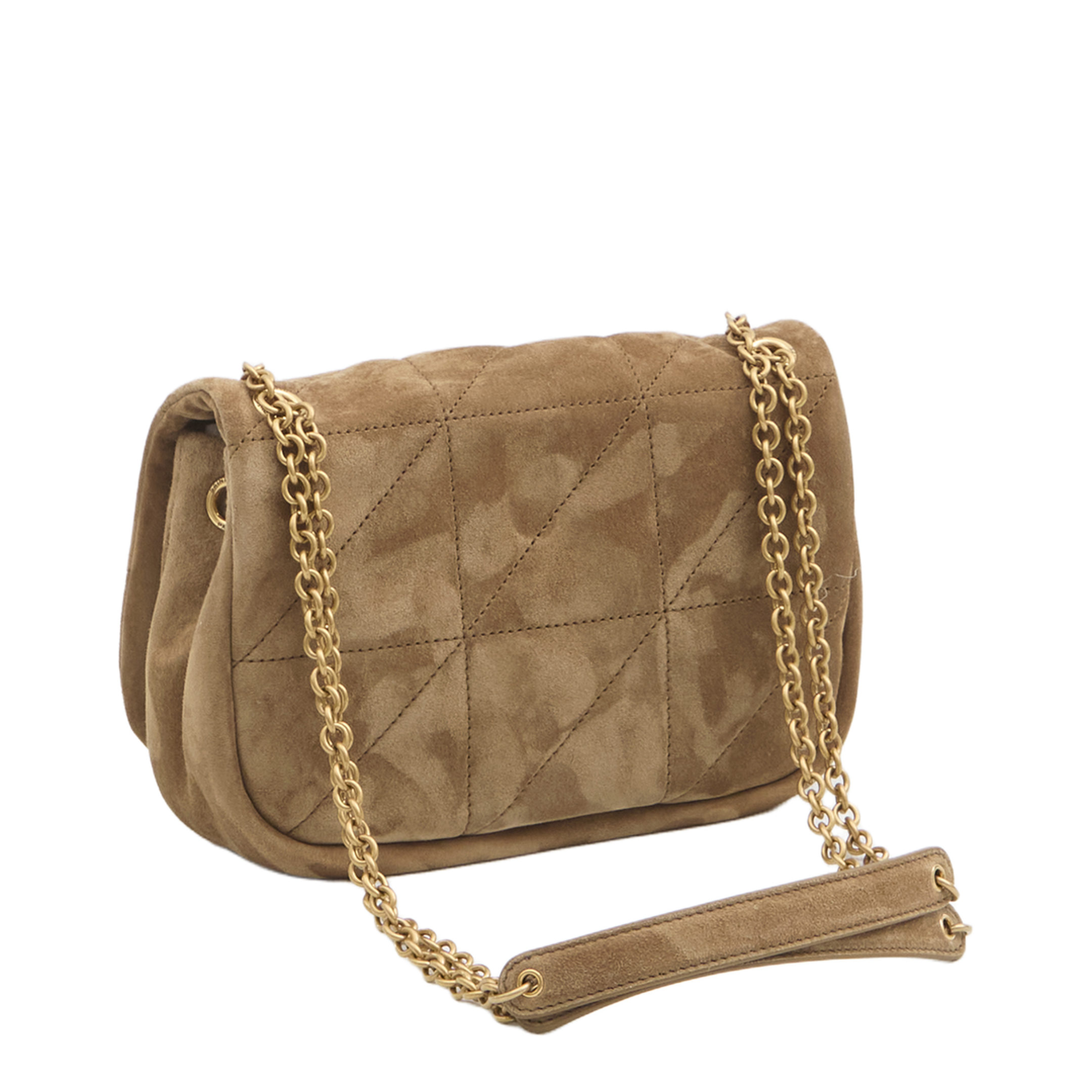 Jamie 4.3 Mini Suede Crossbody - Light Brown