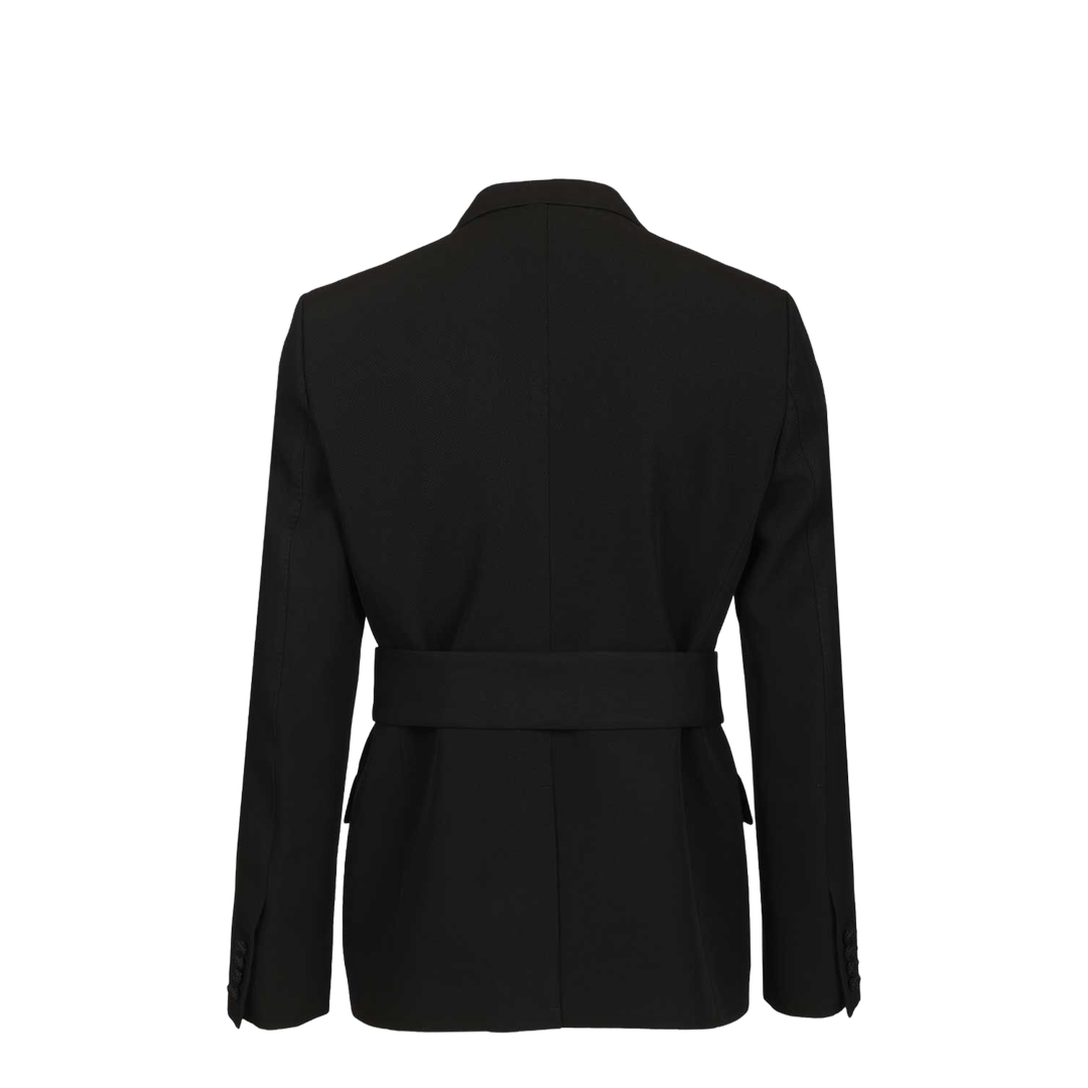 Virgin Wool Blazer With Belt