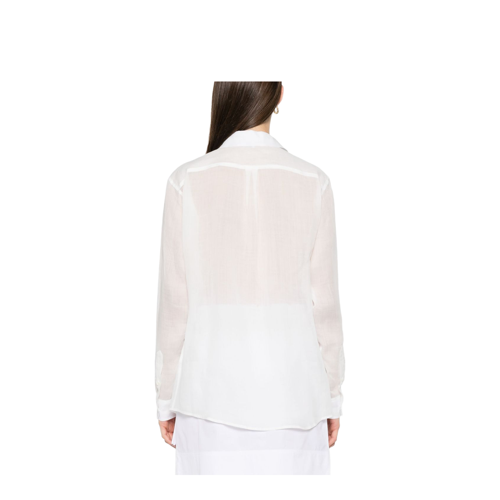 White Double Collar Shirt