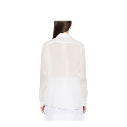White Double Collar Shirt