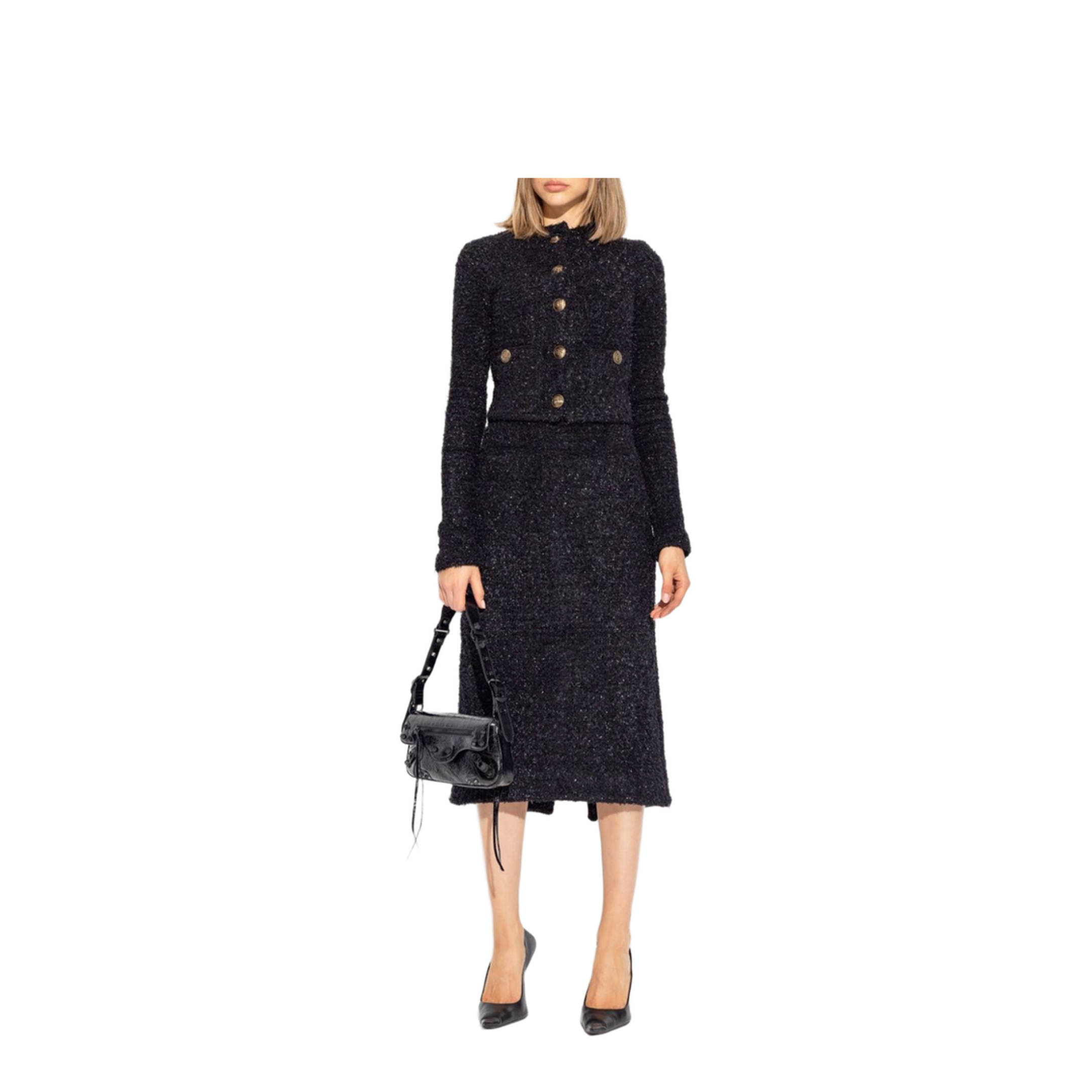 Tweed Midi Skirt