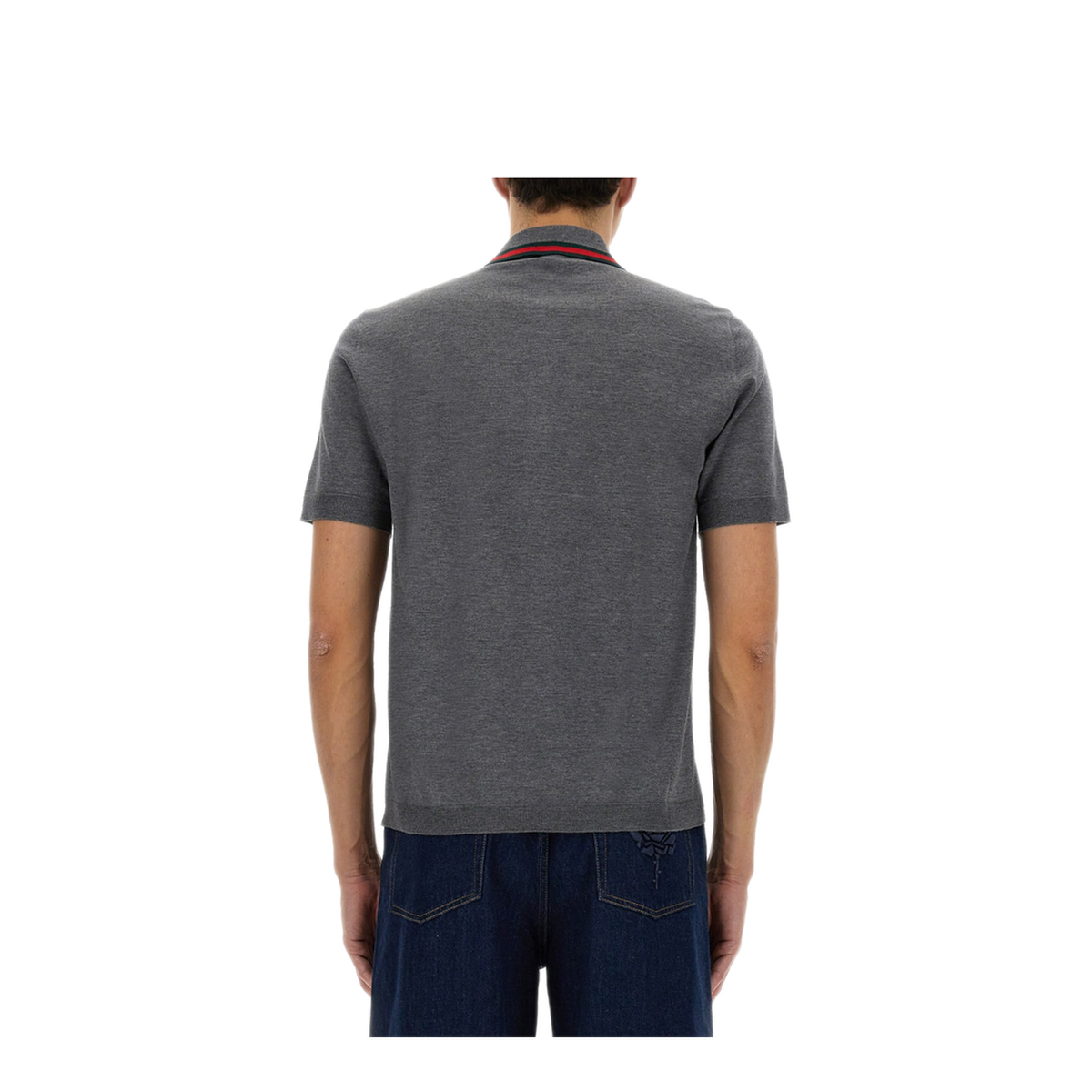 MAYFEYR - Gucci - Polo Shirt With Web Pattern - 819225XKEJV1127