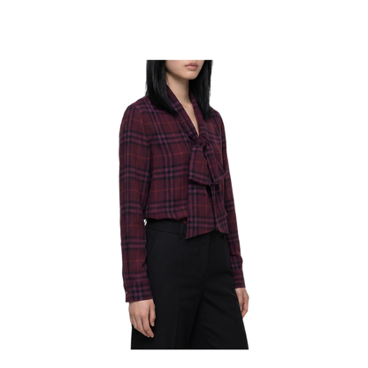 MAYFEYR - Burberry - Rhiannon Check Shirt With Scarf - 8132545C6645