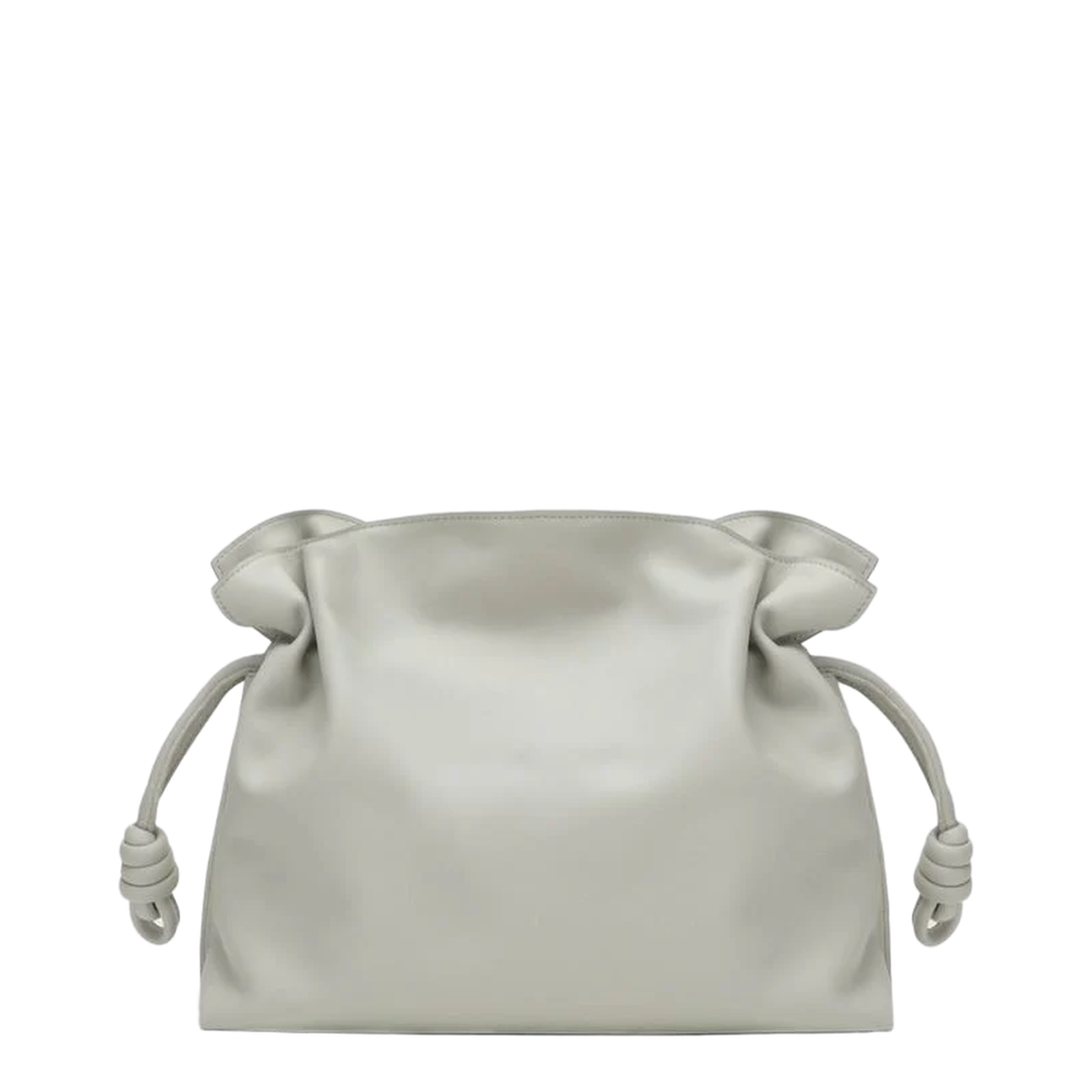 Flamenco Clutch Medium Bag In Pale Grey/Light Citrine