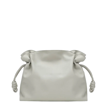Flamenco Clutch Medium Bag In Pale Grey/Light Citrine