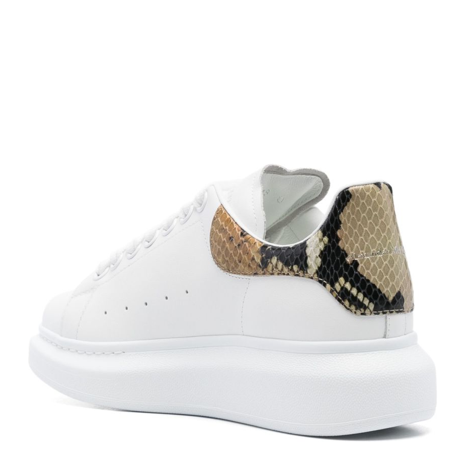 Oversized Sneaker in White/Natural