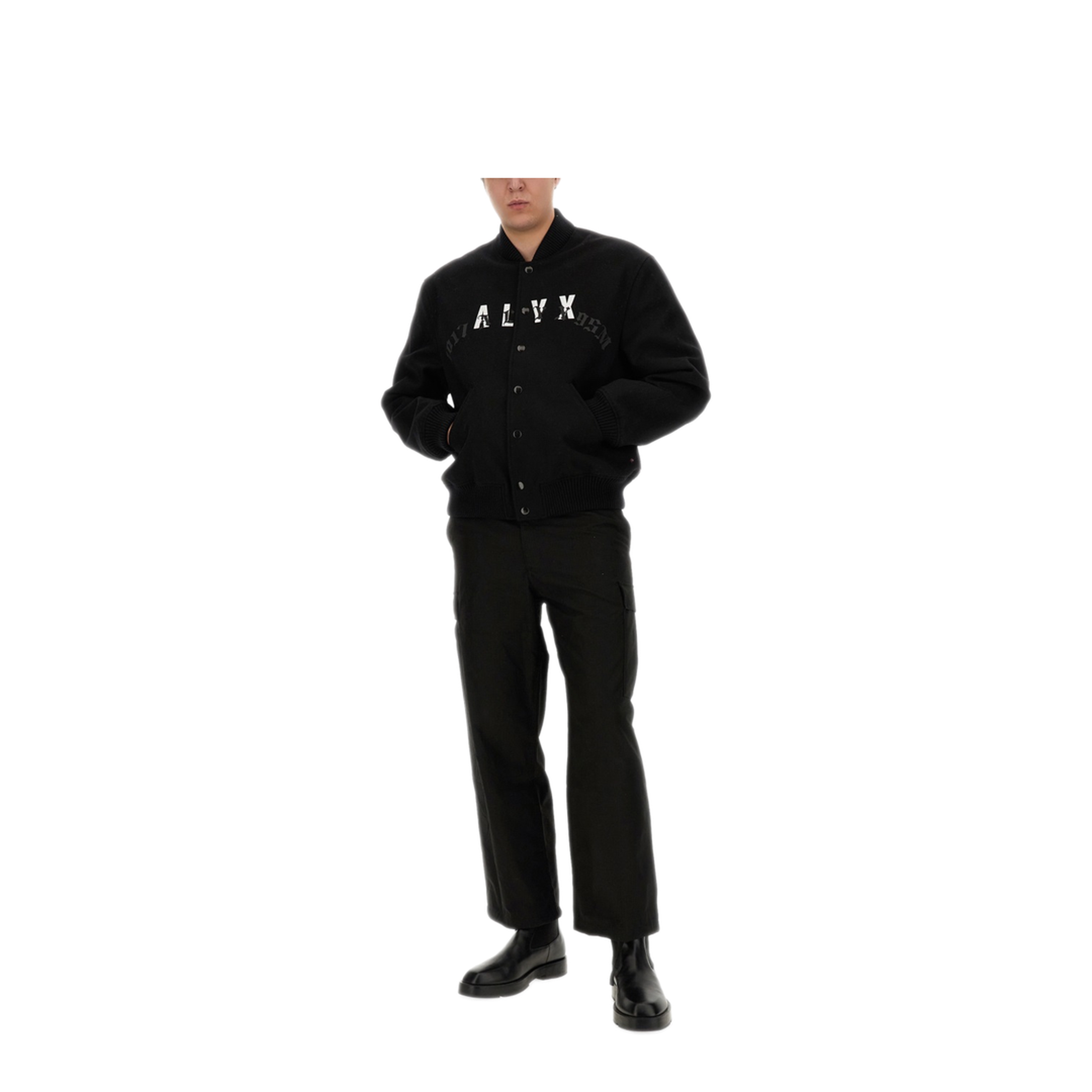 MAYFEYR - 1017 ALYX 9SM - Bomber Jacket With Logo - AAMOU0382FA01BLACK