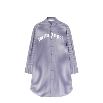 MAYFEYR - Palm Angels - Striped Midi Dress - PWDG002S25FAB0014603