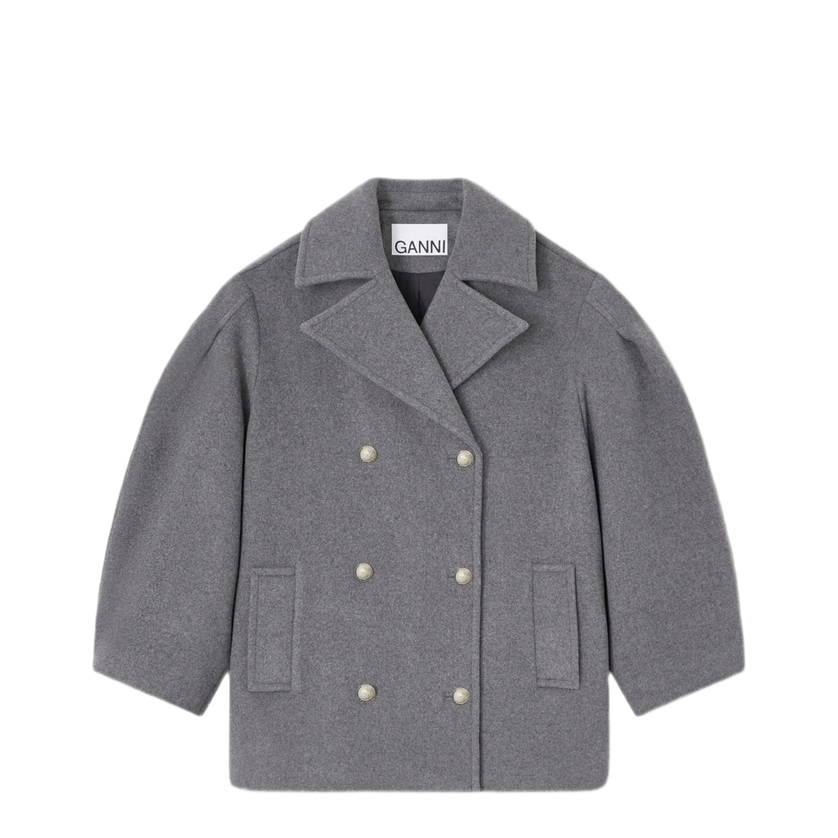 MAYFEYR - Ganni - Midi Coat Grey - W0930205
