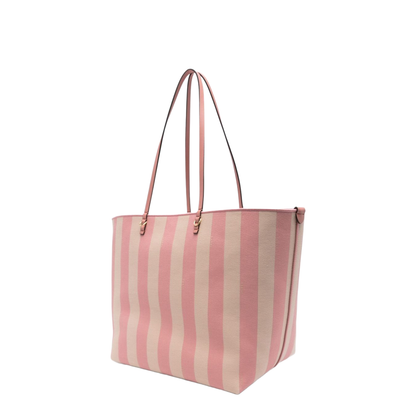 Roll Large Canvas Tote Bags - Pastel pink
