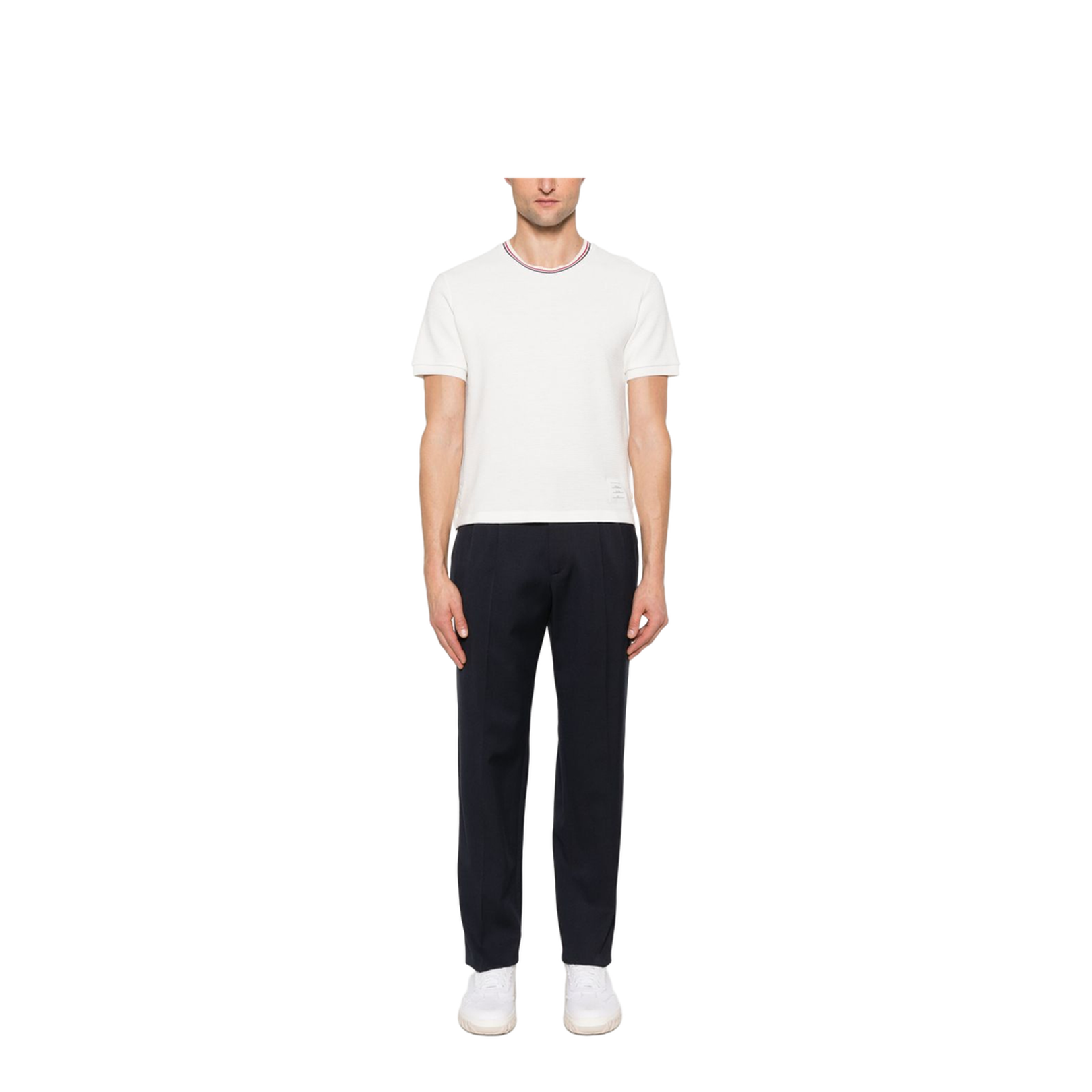 Cotton Waffle Rib Cuff Tee