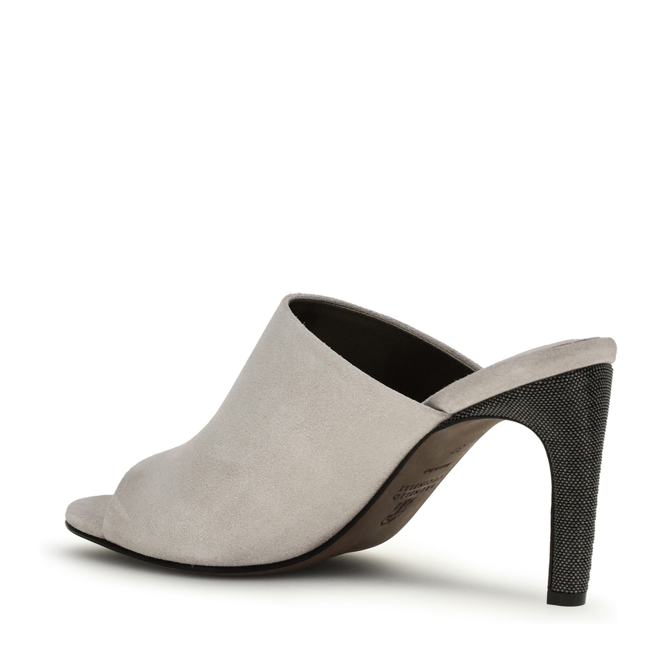 MAYFEYR - Brunello Cucinelli - Suede Mules With Precious Heels - MZSFC3218