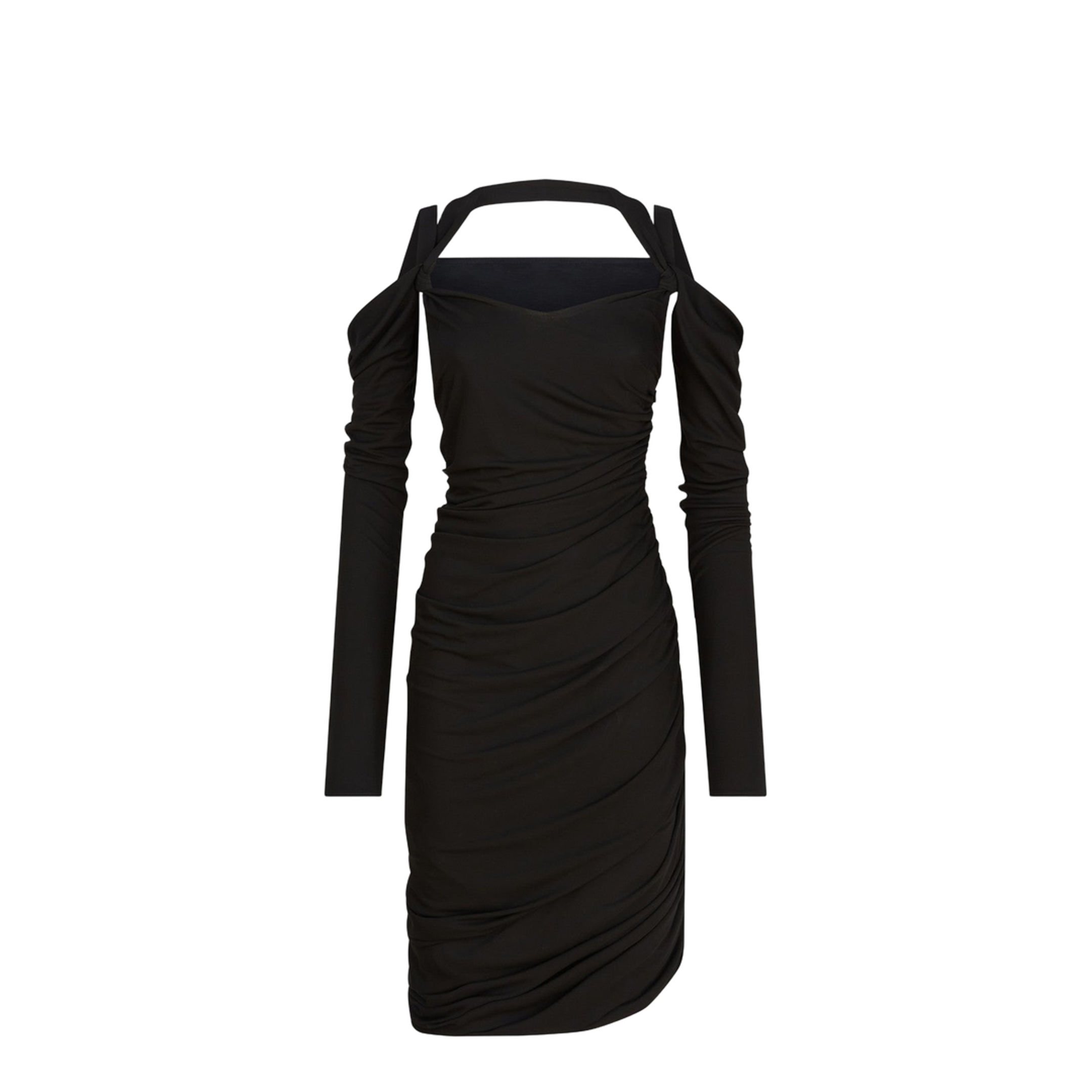 MAYFEYR - The Attico - Black Midi Dress In Viscose Crêpe - 251WCW00248VVV105A100