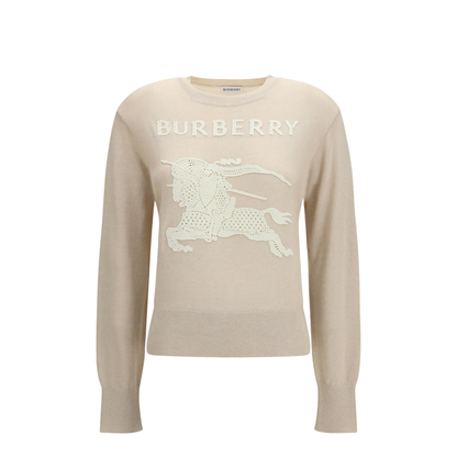 Beige And White Sweater