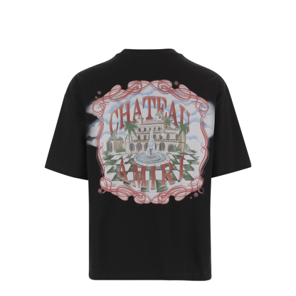 Printed Cotton T-Shirt Black