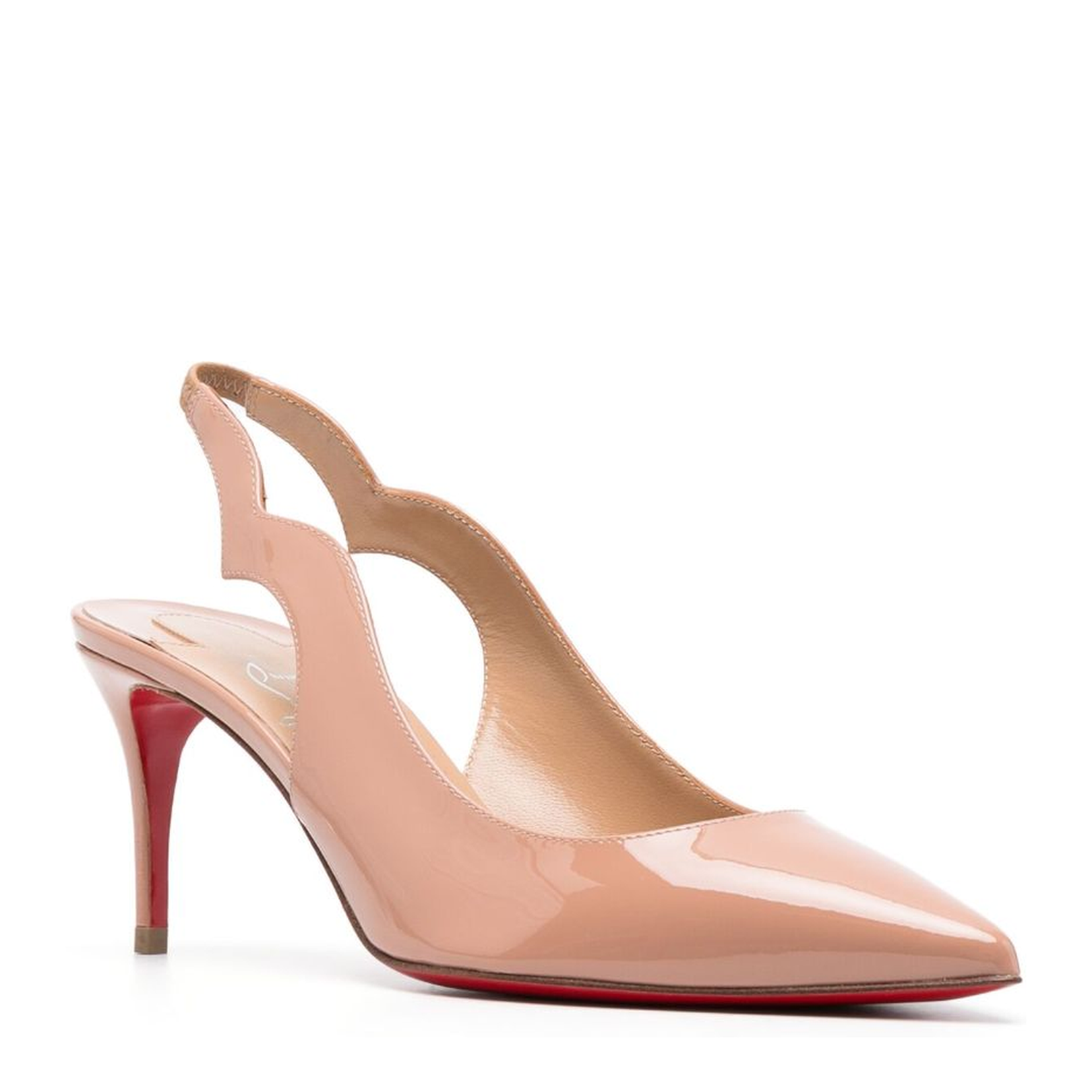 Hot Chick Sling 70 Blush Patent Calf Leather