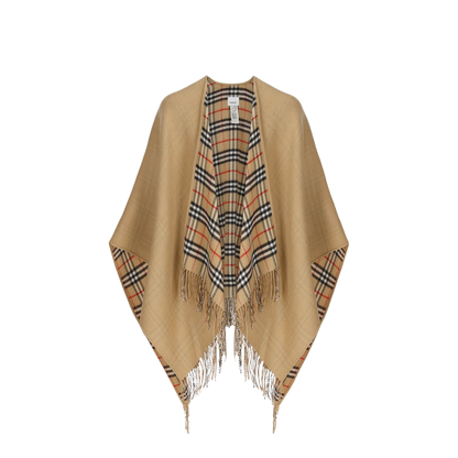 Wool Reversible Cape