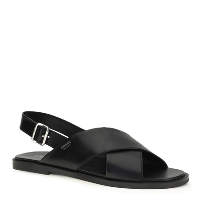 MAYFEYR - Prada - Saffiano Criss-Cross Sandals - 2X3163FG000070