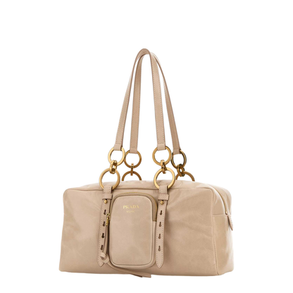 Powder Pink Leather Handbag