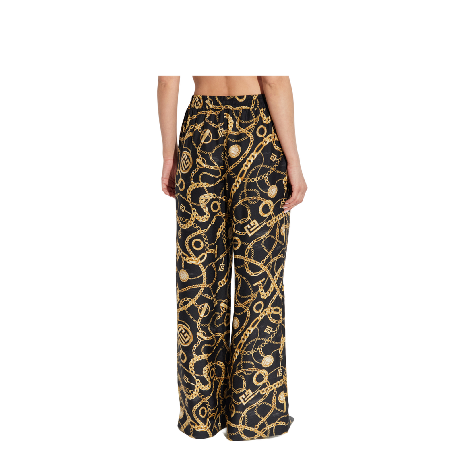 Silk Trousers with Print
