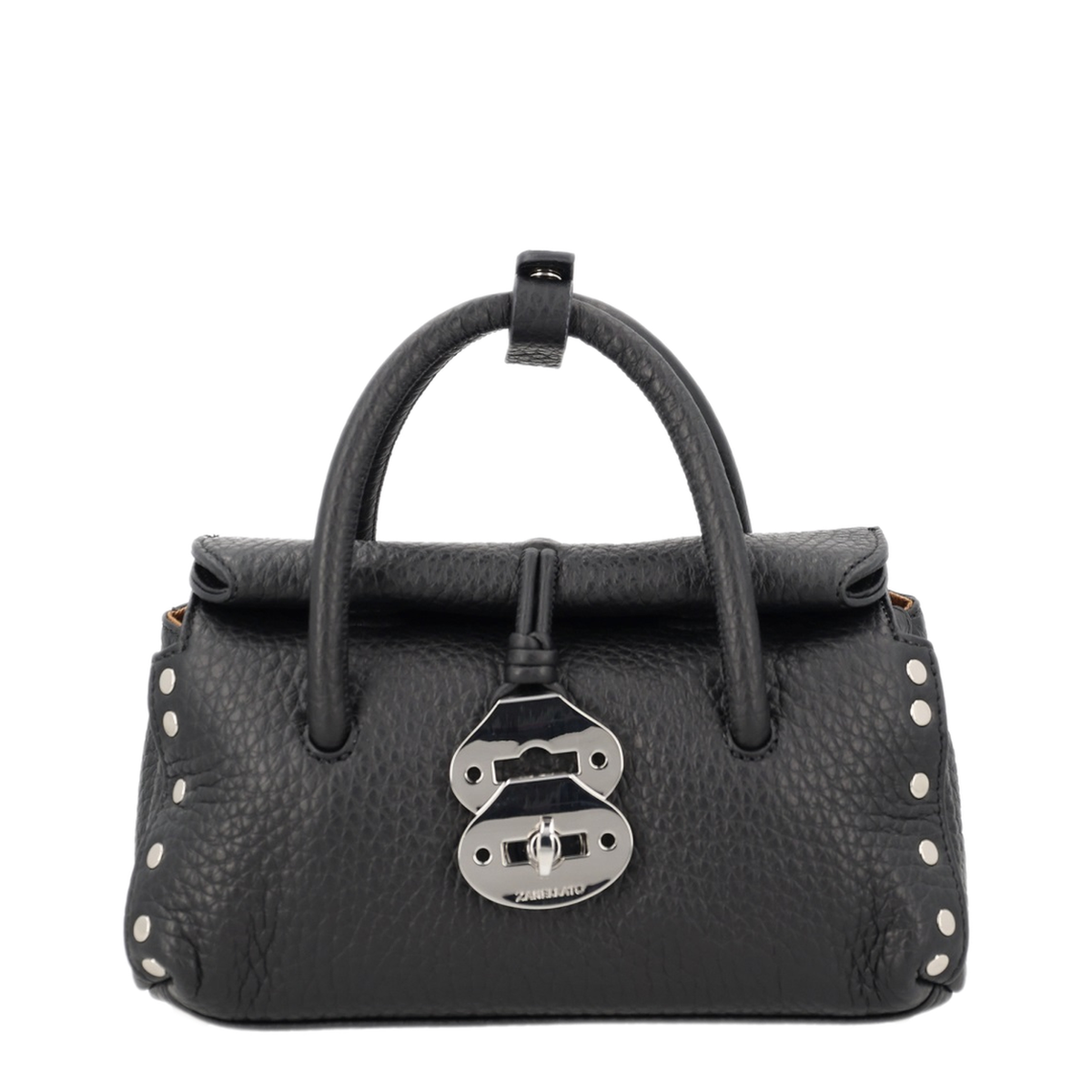 Dotta Baby Black Grained Leather Bag