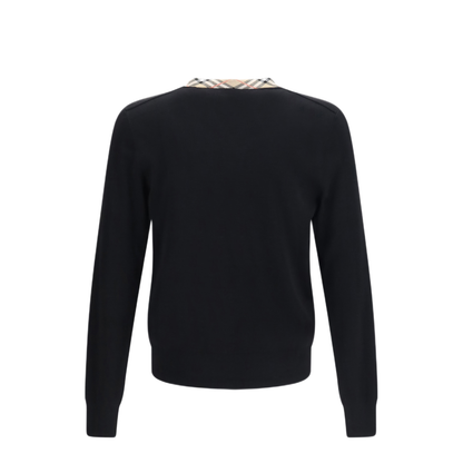 MAYFEYR - Burberry - Check Trim Wool Sweater - 8127128A1189