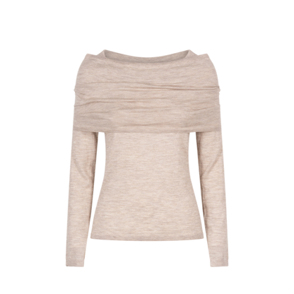 MAYFEYR -  - Lightweight Cashmere Sweater With Removable Wrap Detail - MXMFARETRA002