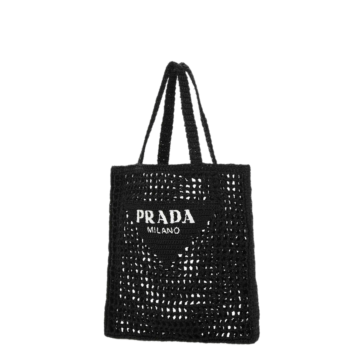 MAYFEYR - Prada - Black Raffia Shopping Bag - 1BG3932A2TF0002