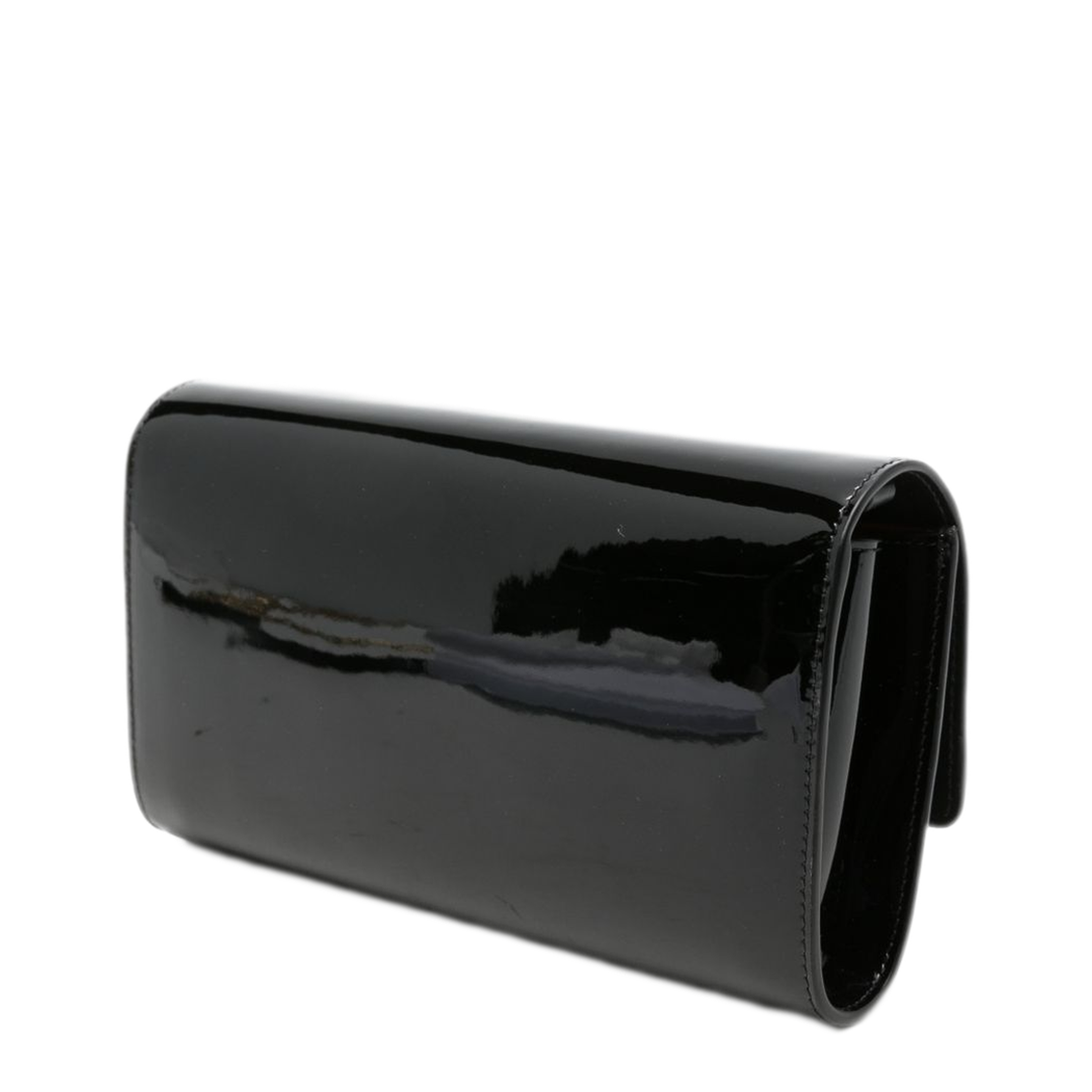 MAYFEYR - Christian Louboutin - Black Patent Leather Foldover Bag - 3265344BK01