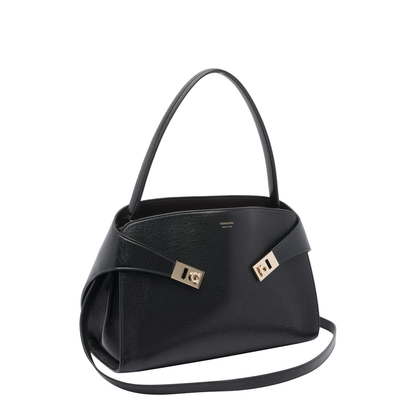 Hug Shoulder Bag in Black