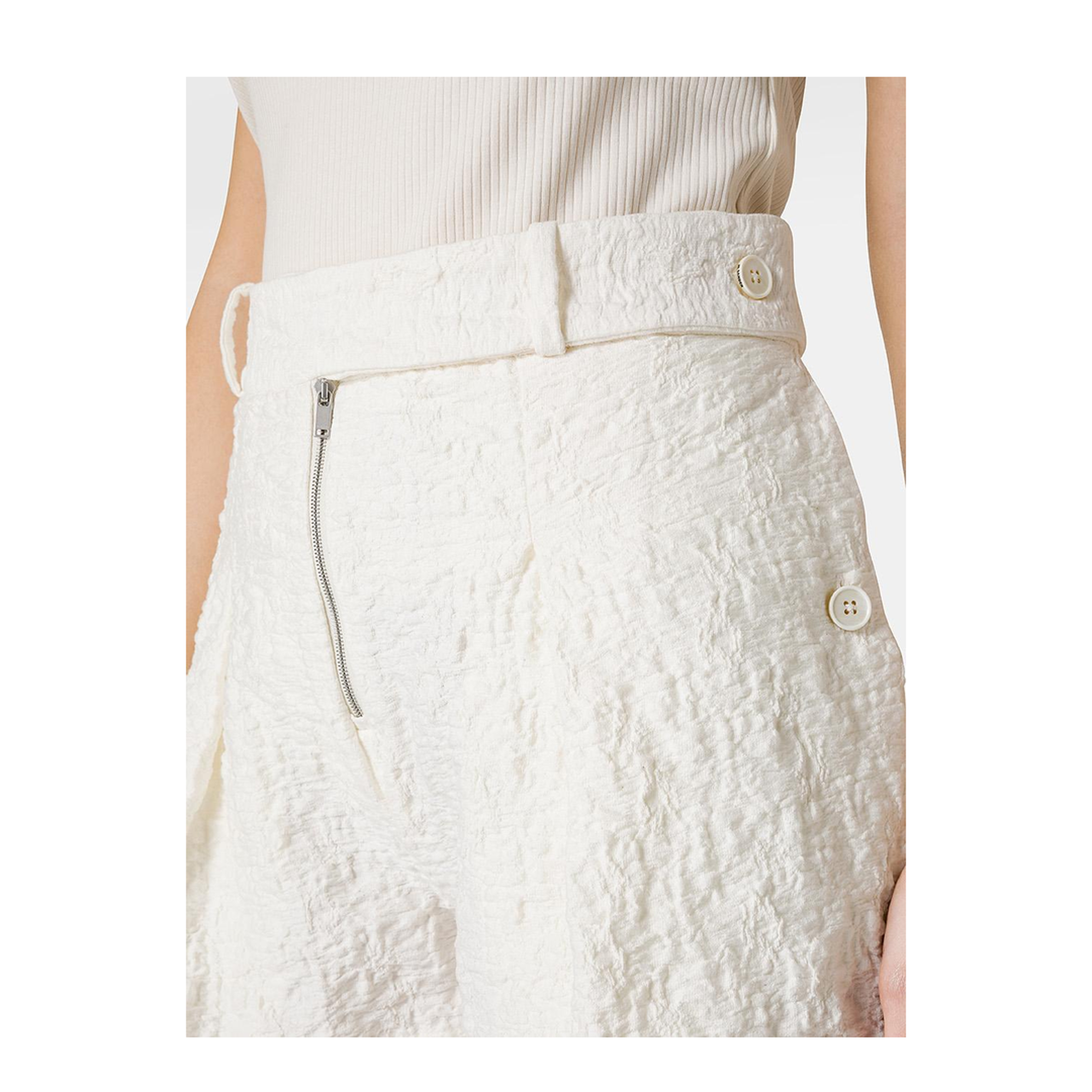 Porcelain Cotton Shorts