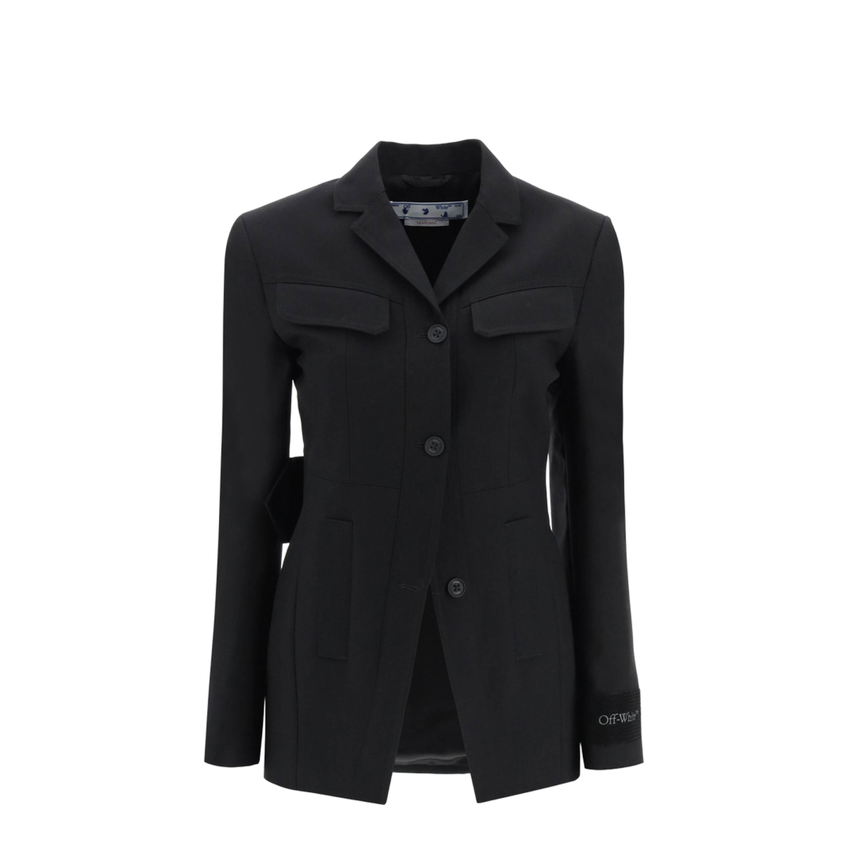 Toybox Single Breasted Wool Jacket Black