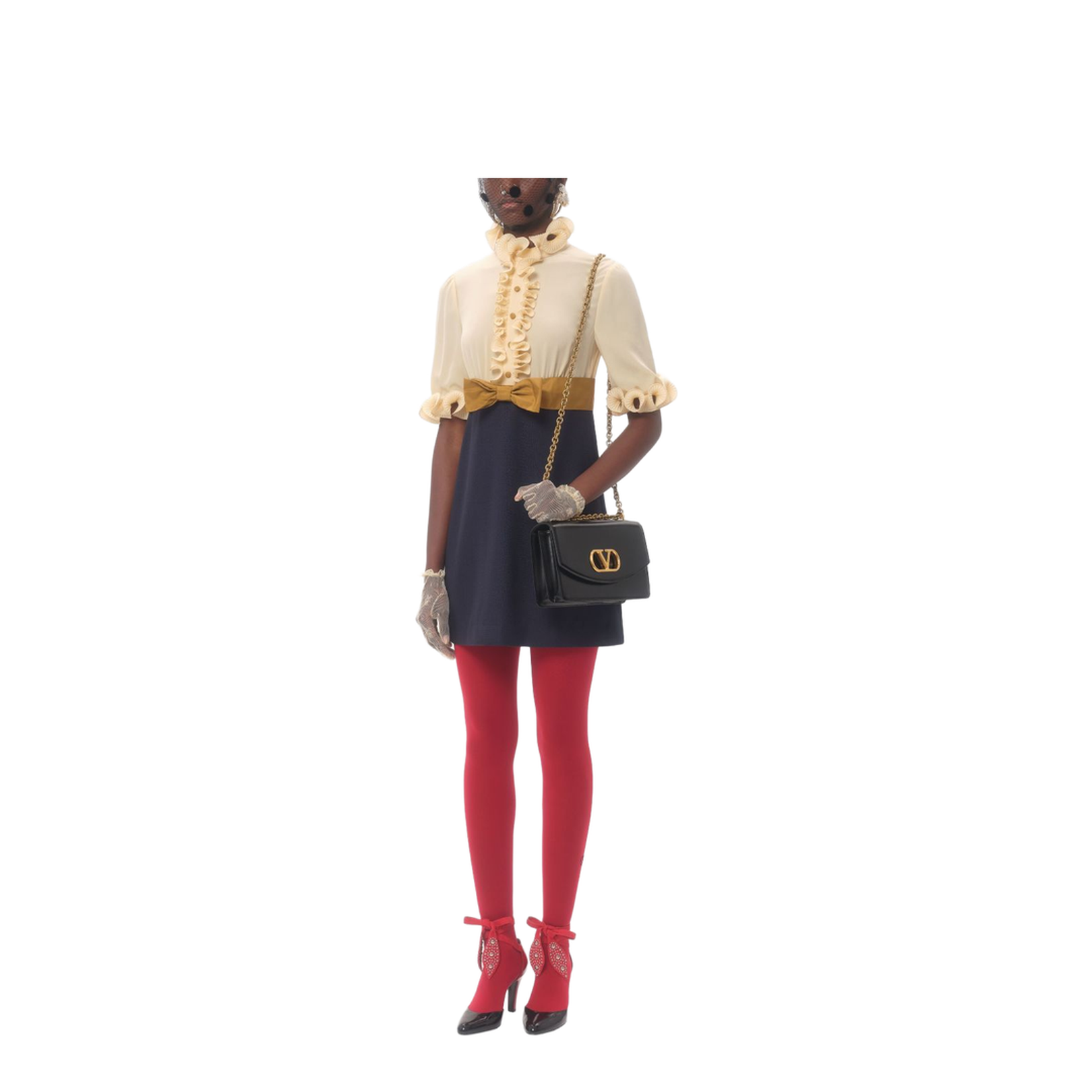 Crepe de Chine Short Dress
