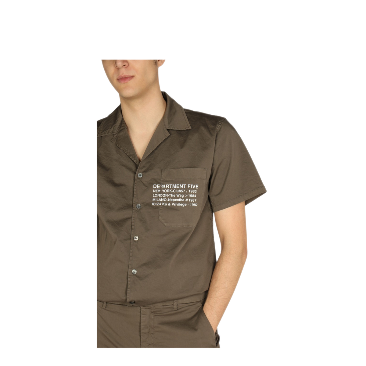 MAYFEYR - DEPARTMENT FIVE - Hawaiian Logo Print Shirt - US0071TS0038002P27603