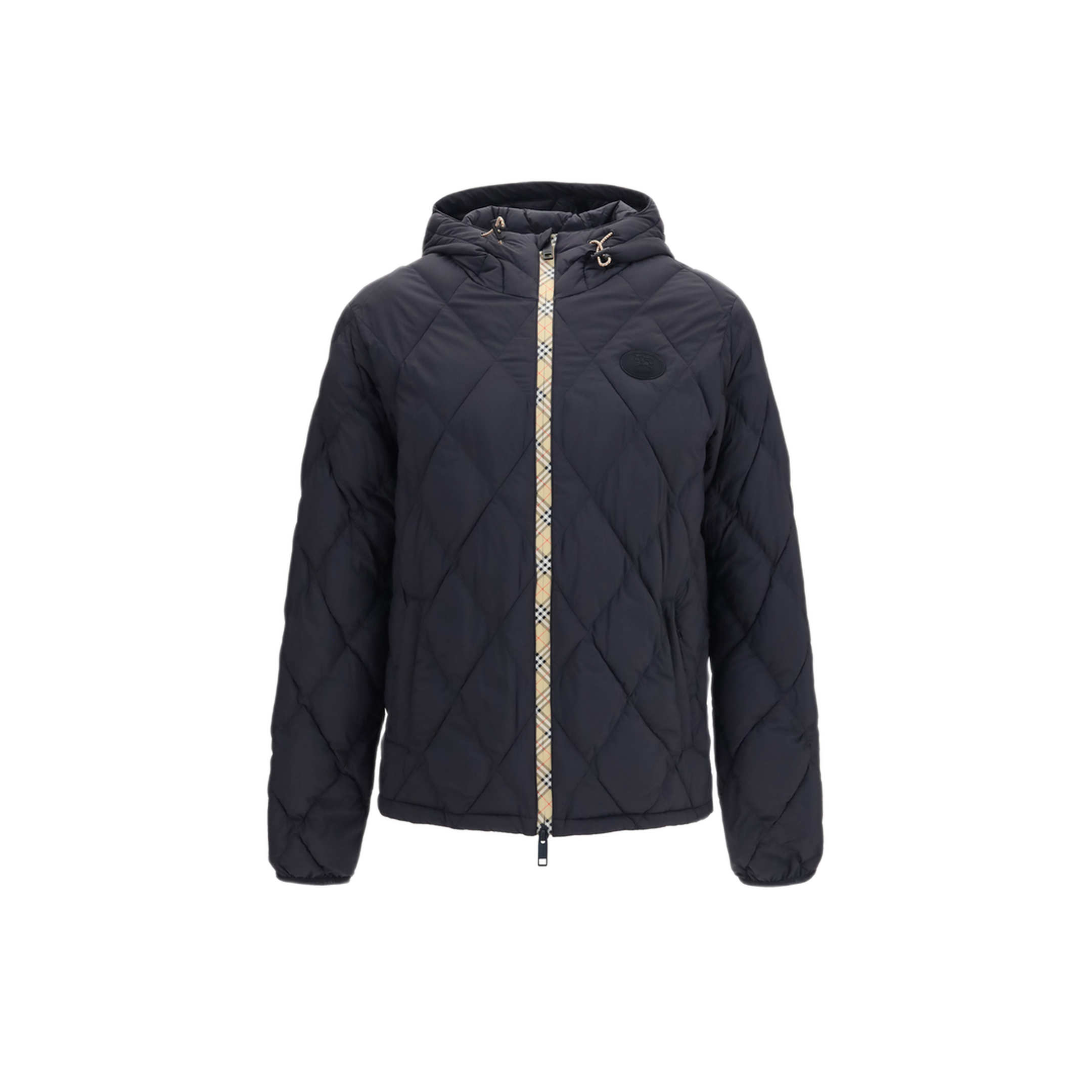 MAYFEYR - Burberry - Doversgreen Nylon Down Jacket With Check Stitching - 8130335