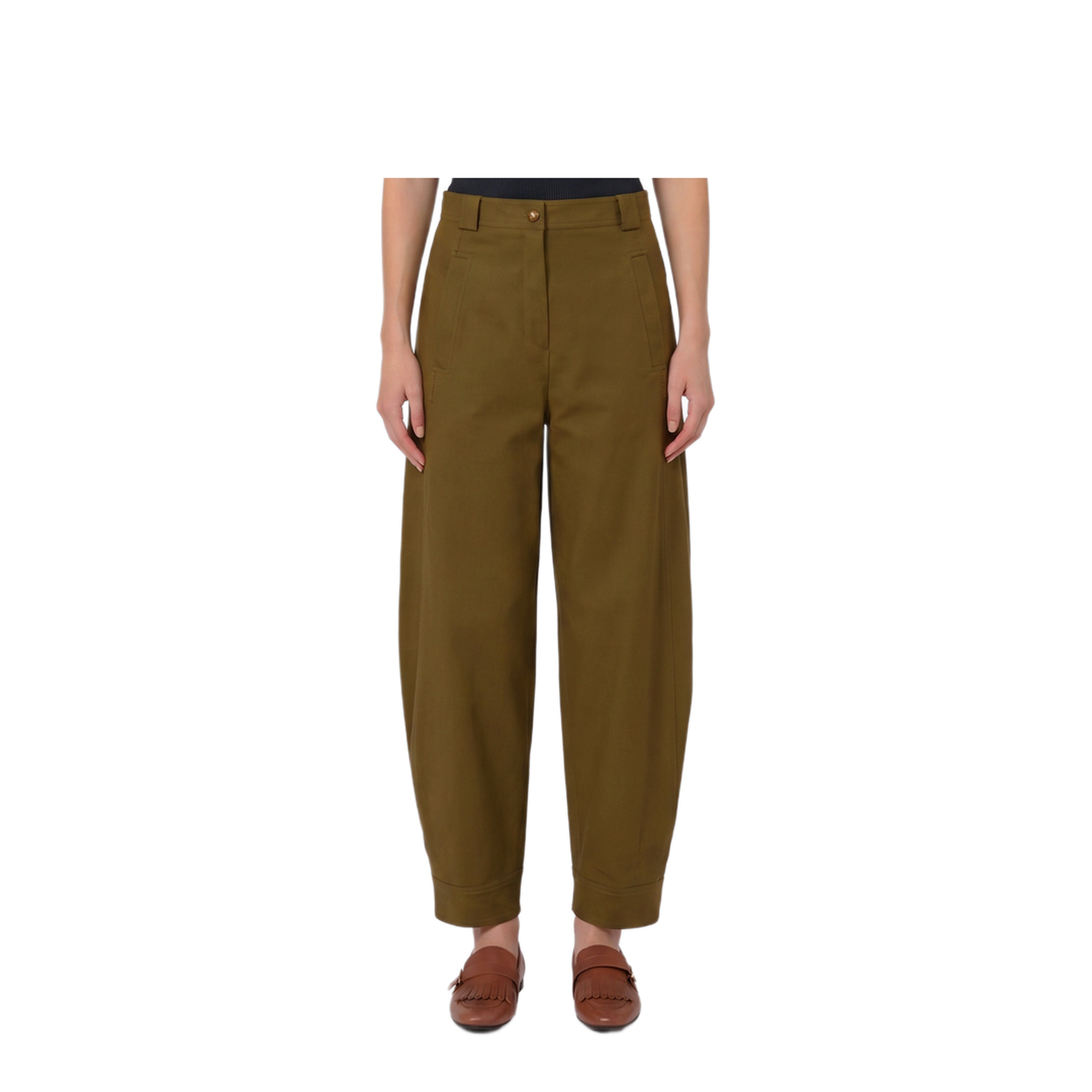 MAYFEYR - Max Mara - Adorni Stretch Cotton Canvas Trousers - 262113611160010302017