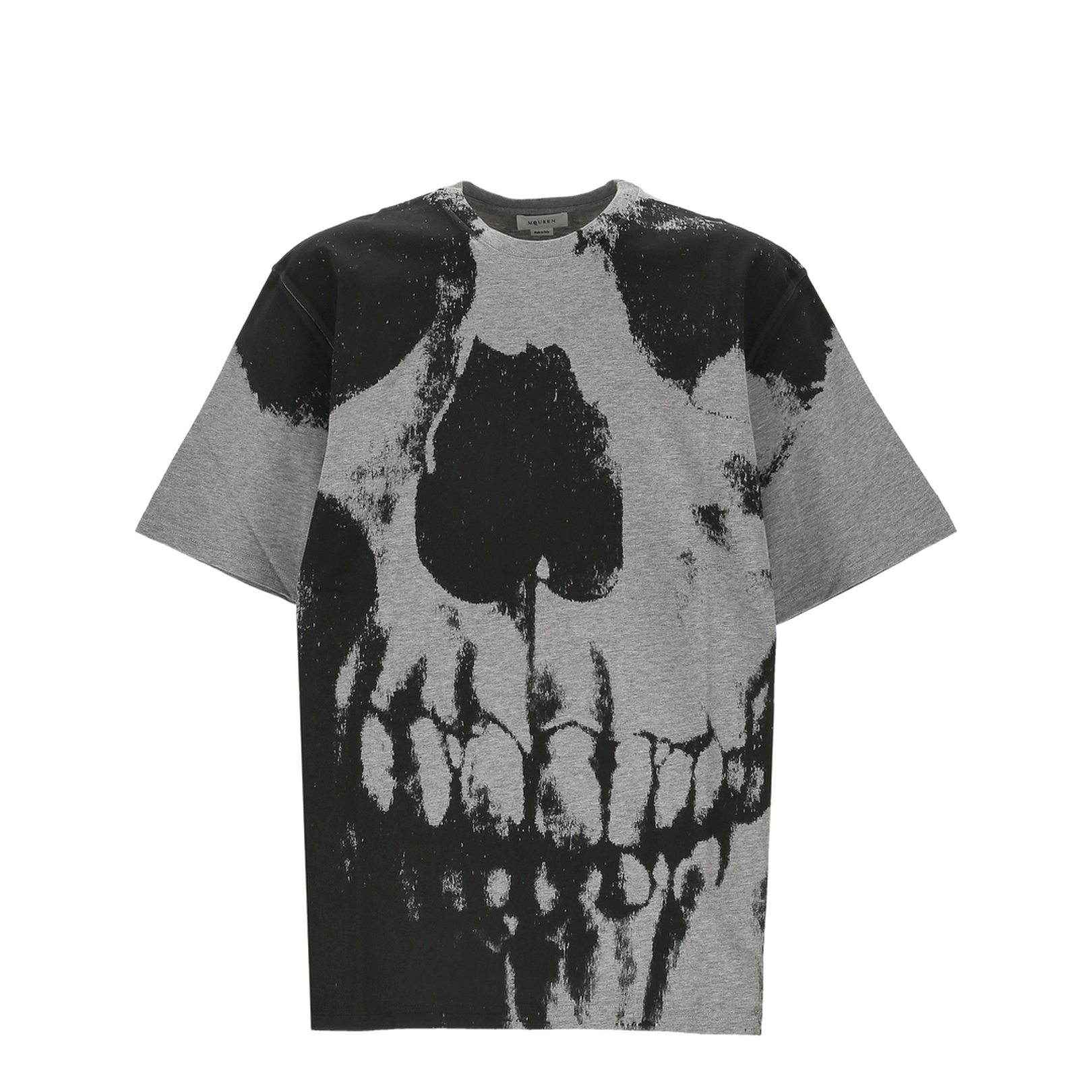 Skull Print Cotton T-Shirt