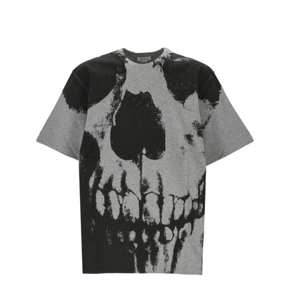 Skull Print Cotton T-Shirt