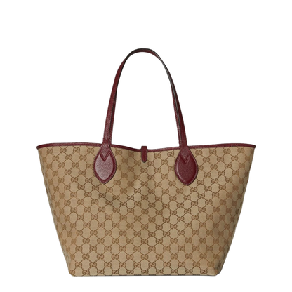 Totissima Large Leather Tote Bags - Burgundy