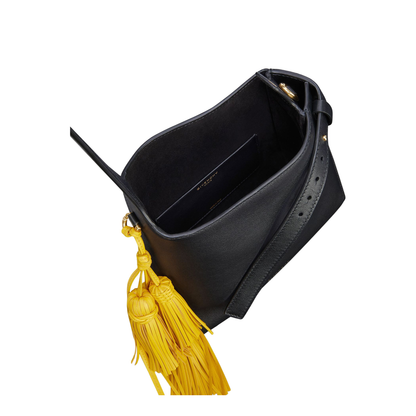 Mini Belted Hobo Bag in Leather
